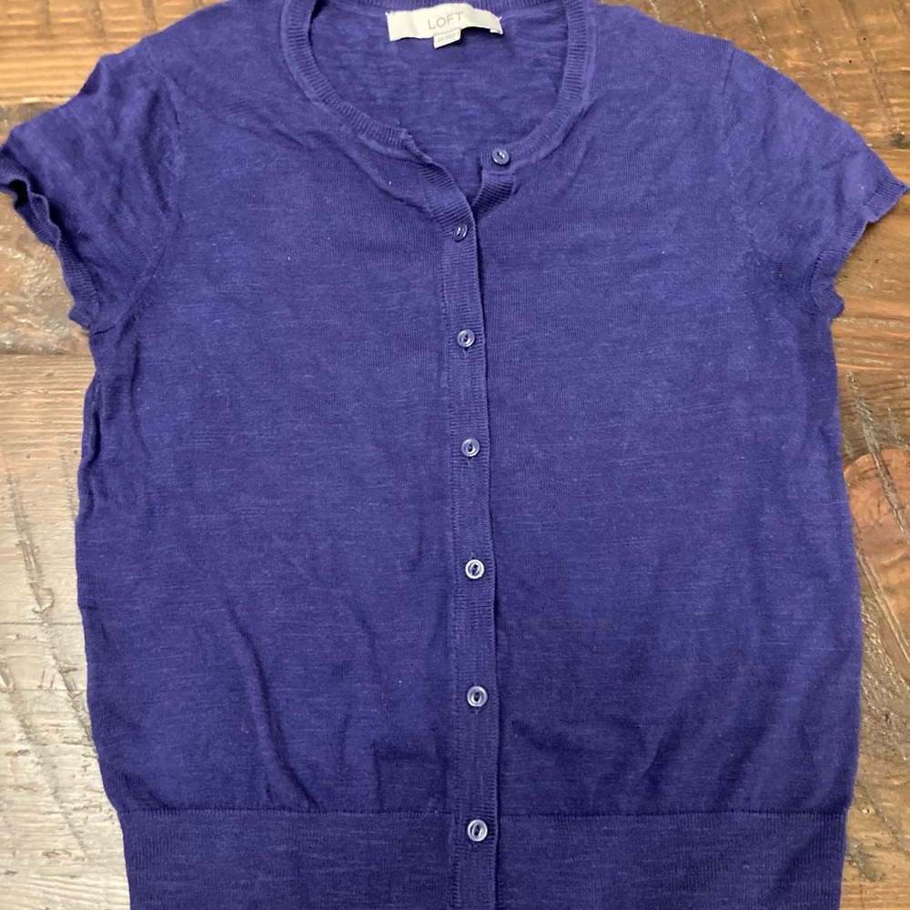 💚 Loft Purple XS Sweater EUC